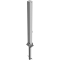 Barrier posts | Steel tube 70 x 70 mm | foldable, with triangular locking mechanism | for casting in concretewith ground socket part-no. 470.60approx. 400 mm below ground | hot-dip galvanized | without eyelet